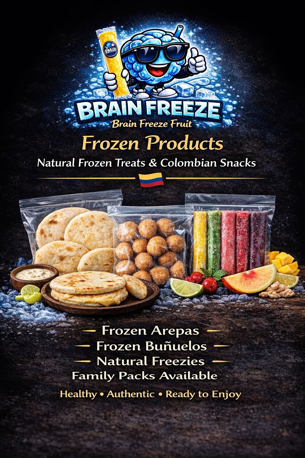 Brain Freeze Fruit — Natural Frozen Treats & Latin Foods